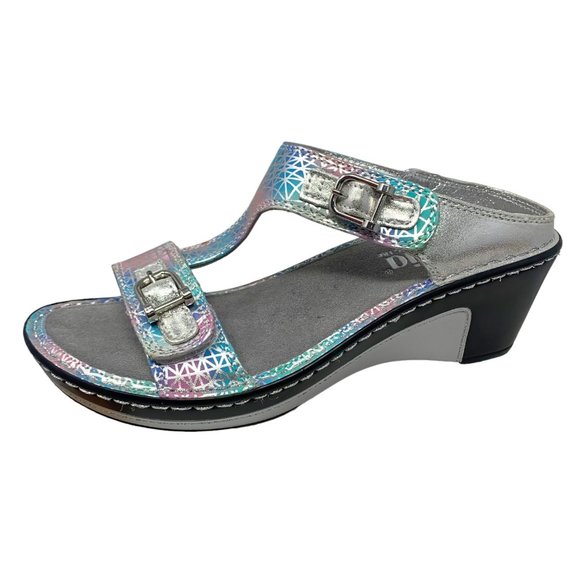 ALEGRIA Lara Pretty Baby Leather Wedge‎ Sandals  **NWOB - Picture 4 of 14